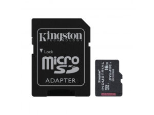 Kingston 16Go Industrial Carte microSDHC C10 A1 pSLC Carte + SD-Adaptateur SDCIT2/16GB
