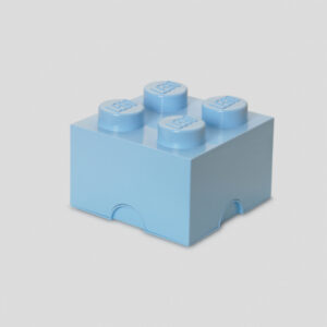 LEGO Brique de rangement 4 plots bleu clair (40031736)