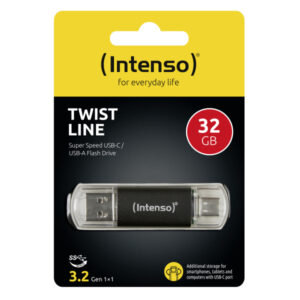 Intenso Twist Line USB Flash 32GB 3.2 Gen 1 USB-C USB-A 3539480