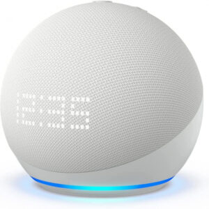 Amazon Echo Dot (5. Gen.) mit Uhr - White - B09B95DTR4