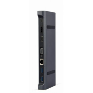 CableXpert USB Typ-C Kombi-Adapter (Hub + HDMI + PD + LAN) - A-CM-COMBO9-02