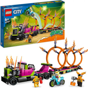 LEGO City Stuntz Camion de cascades avec défi de pneu enflammé 60357
