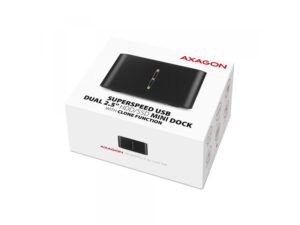 AXAGON ADSA-D25 USB 3.2 Gen 1 2x SATA 6G 2.5 SSD/HDD MINI dock ADSA-D25