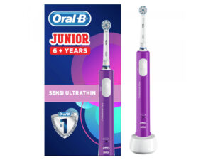 Oral-B Brosse à dent électrique Junior pour enfant de 6 ans ou plus en violet