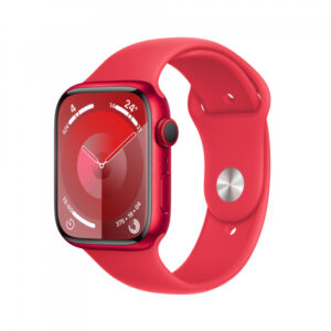 Apple Watch S9 Alu. 45mm GPS+Cell. Product Red Sport Band M/L MRYG3QF/A