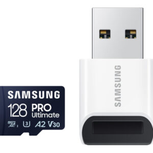 Samsung Pro Ultimate 128GB microSD Card with USB Card Reader MB-MY128SB/WW