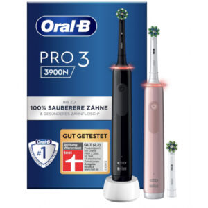 Oral-B Brosse à dent électrique Pro 3 3900N Pack de duo Edition Noir-Rose 760277