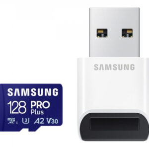 Samsung PRO Plus microSD Card 128GB + USB Card Reader (2023) MB-MD128SB/WW