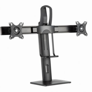 Gembird Double Monitor Desk Stand Height Adjustable Black MS-D2-01
