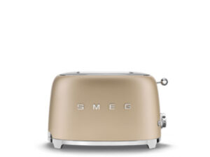 Smeg Toaster 2 Slice 50's Style (Champagne) Gold TSF01CHMEU