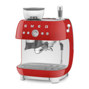 Smeg Espresso Manual Coffee Machine 50's Style Red EGF03RDEU