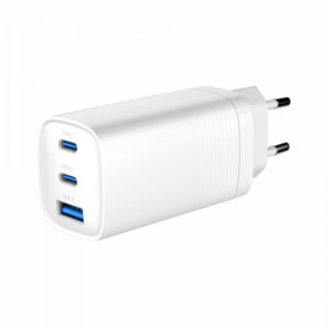 Gembird 3-port 65W GaN USB Power Delivery Charger White TA-UC-PDQC65-01-W