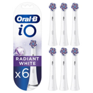 Oral-B iO Radiant White Brush Heads Pack of 6 White 4210201434856