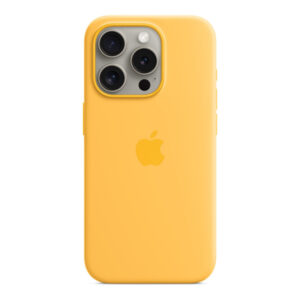 APPLE Coque en silicone MagSafe pour iPhone 15 Pro - Sunshine MWNK3ZM/A