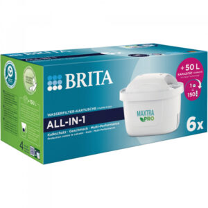 BRITA Pack de 6 cartouches de filtration  Maxtra Pro Tout-en-un 122041