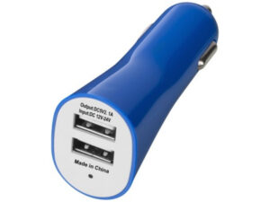 Chargeur voiture 2 Ports USB 2.1A 12V (Bleu)