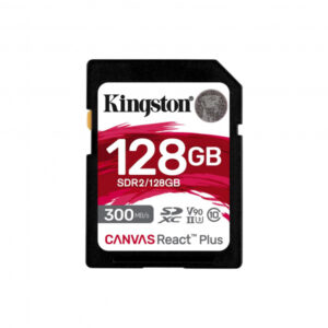 Kingston 128GB Canvas React Plus SDXC UHS-II 300R/260W U3 V90 SDR2/128GB