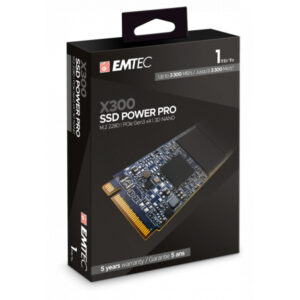 Emtec SSD interne X300 1TB M.2 2280 SATA 3D NAND 3300MB/sec ECSSD1TX300