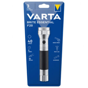 Varta LED Taschenlampe Brite Essential F20 inkl. 2x Battery Baby C