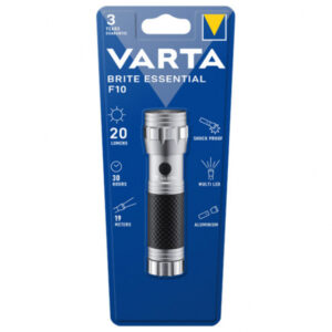 Varta LED Taschenlampe Brite Essential F10 inkl. 3x Batterie Micro AAA