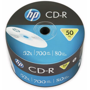 HP CD-R 80Min/700MB/52x Bulk Pack (50 Disc) - Silver Surface CRE00070