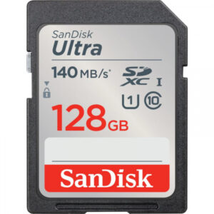 SanDisk Ultra 128 GB SDXC 140MB/s Extended Capacity SD SDSDUNB-128G-GN6IN